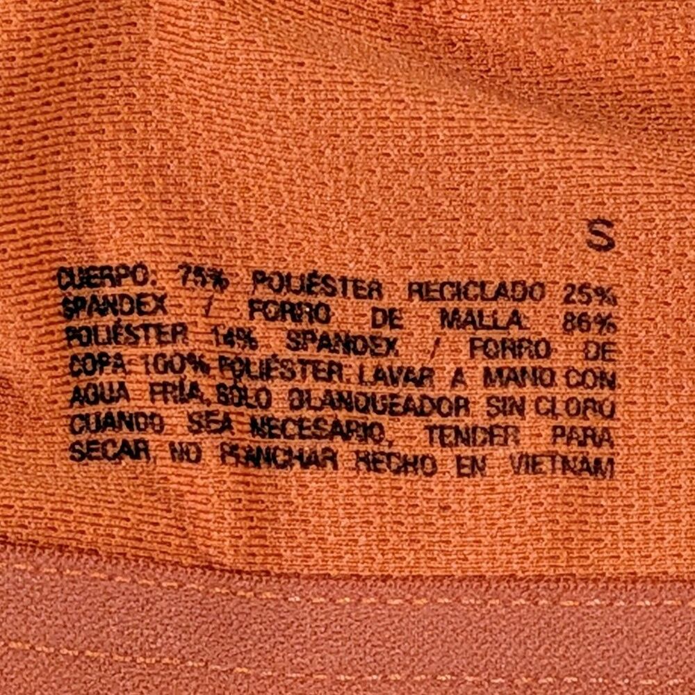 All in Motion Women's Orange Sports Bra Small Racerback Keyhole - Picture 4 of 5